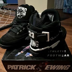 PATRICK EWING GUARD BLACK/WHITE SNEAKERS US5/37,5 - TRIED ON